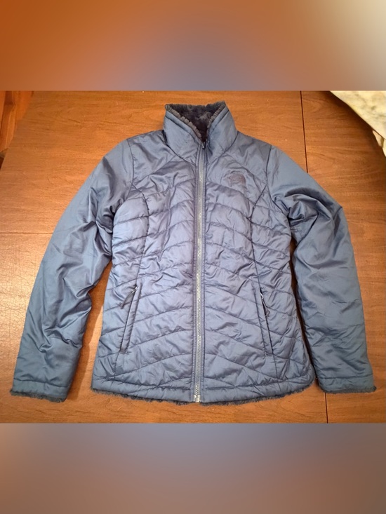 The North Face Jackets & Blazers - The North Face Women’s Small Reversible Jacket Slate Blue Grey Fleece Lined